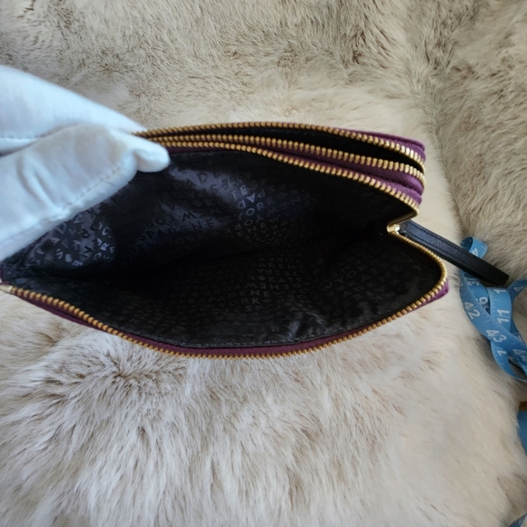 BIG NWOT Double Zip KATE SPADE wristlet Zipper Wallet +2 Satin Twillys - Picture 8 of 12